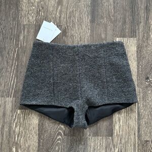 Frankie shop gray wool shorts